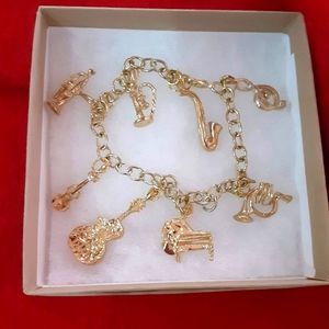 Music lover charm bracelet.